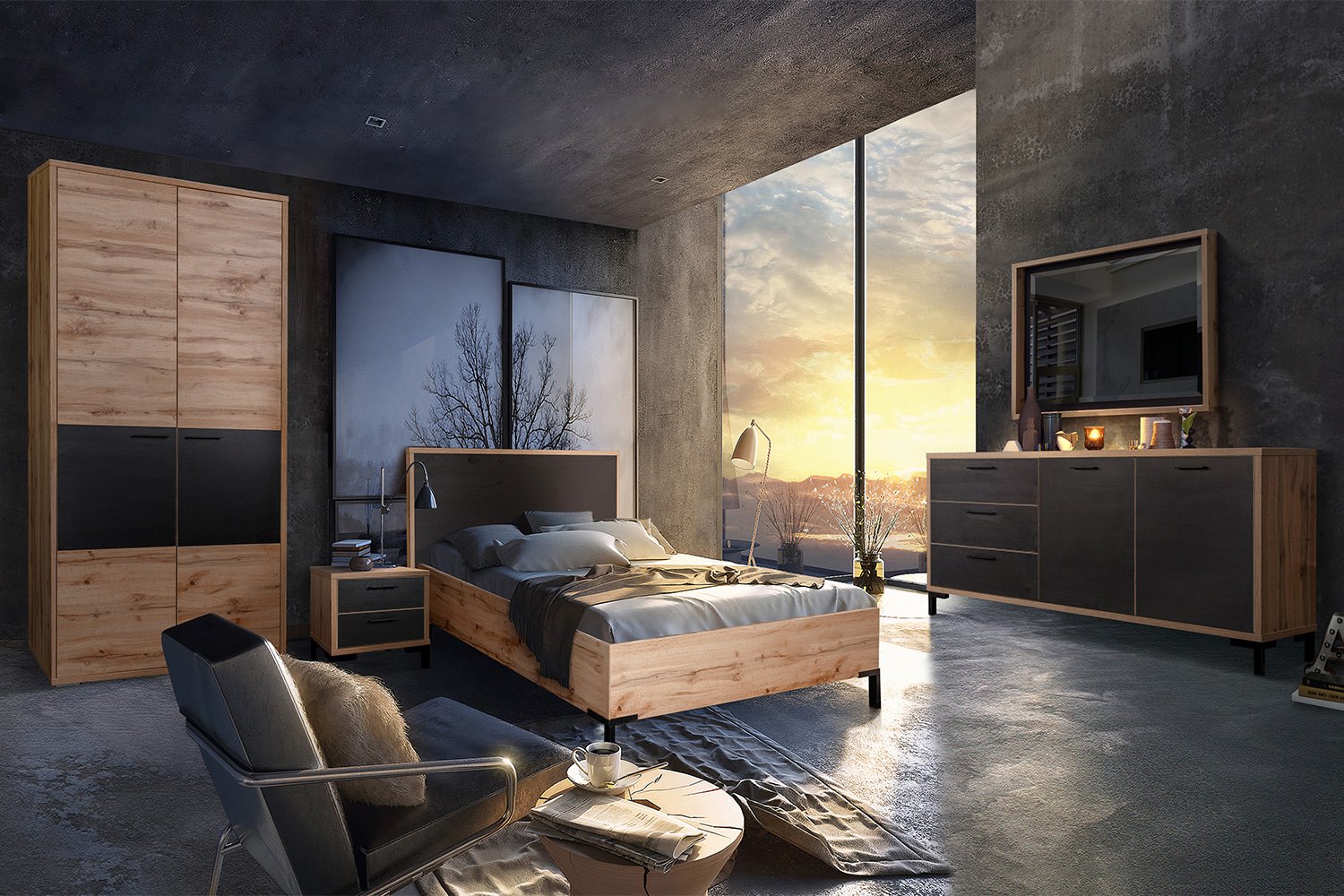 Детский гарнитур Блэквуд Лофт