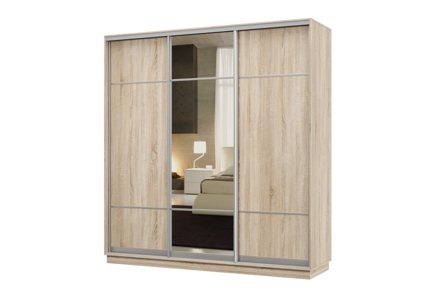 Шкаф-купе 3-дверный Практик 24