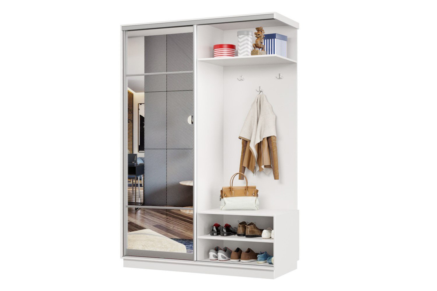 Прихожая правая Практик МИНИ 01