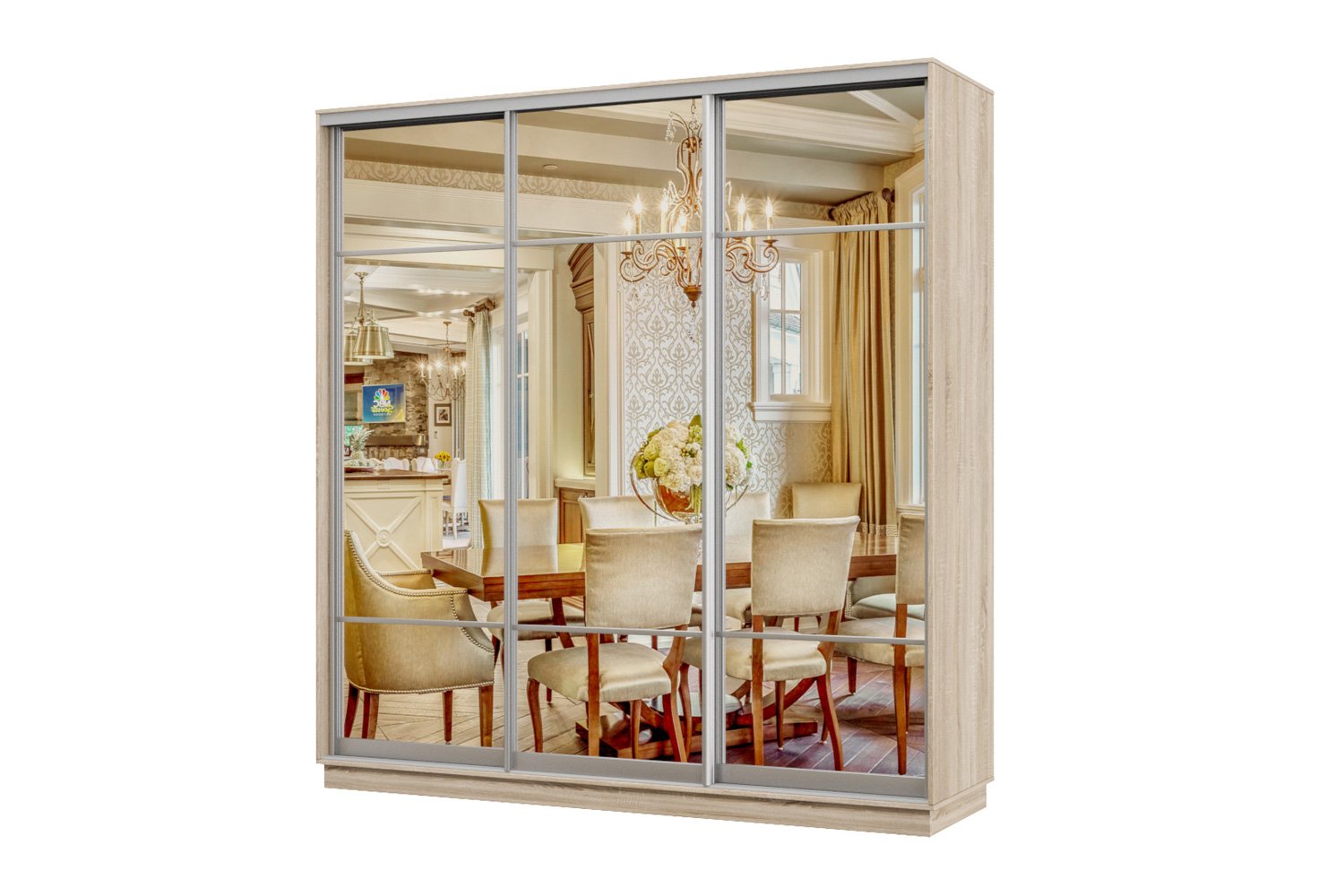 Шкаф-купе 3-дверный Практик 60