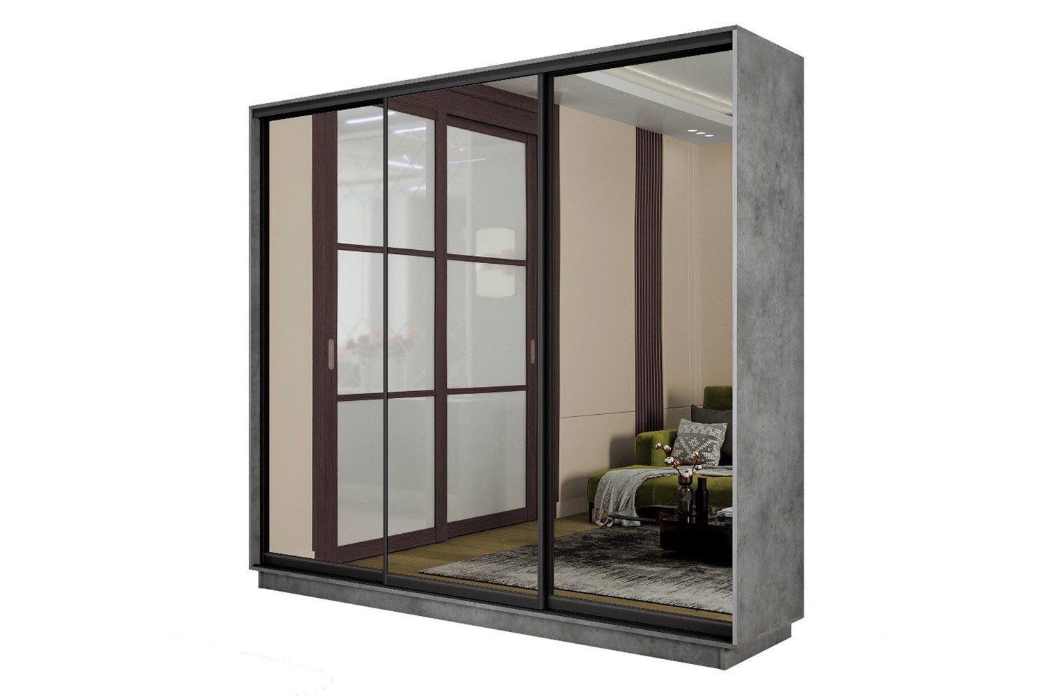 Шкаф-купе 3-дверный Slide-2