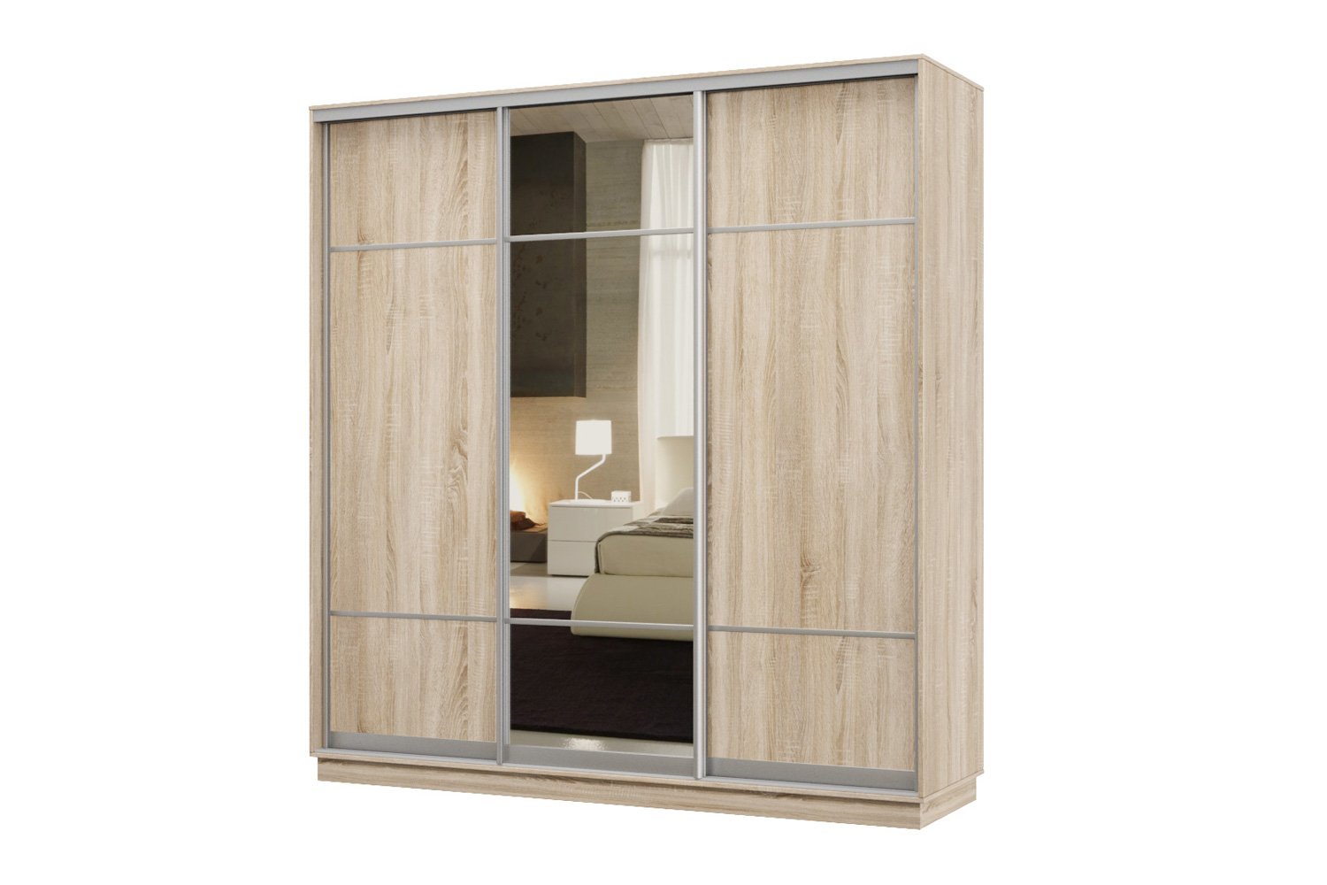 Шкаф-купе 3-дверный Практик 58