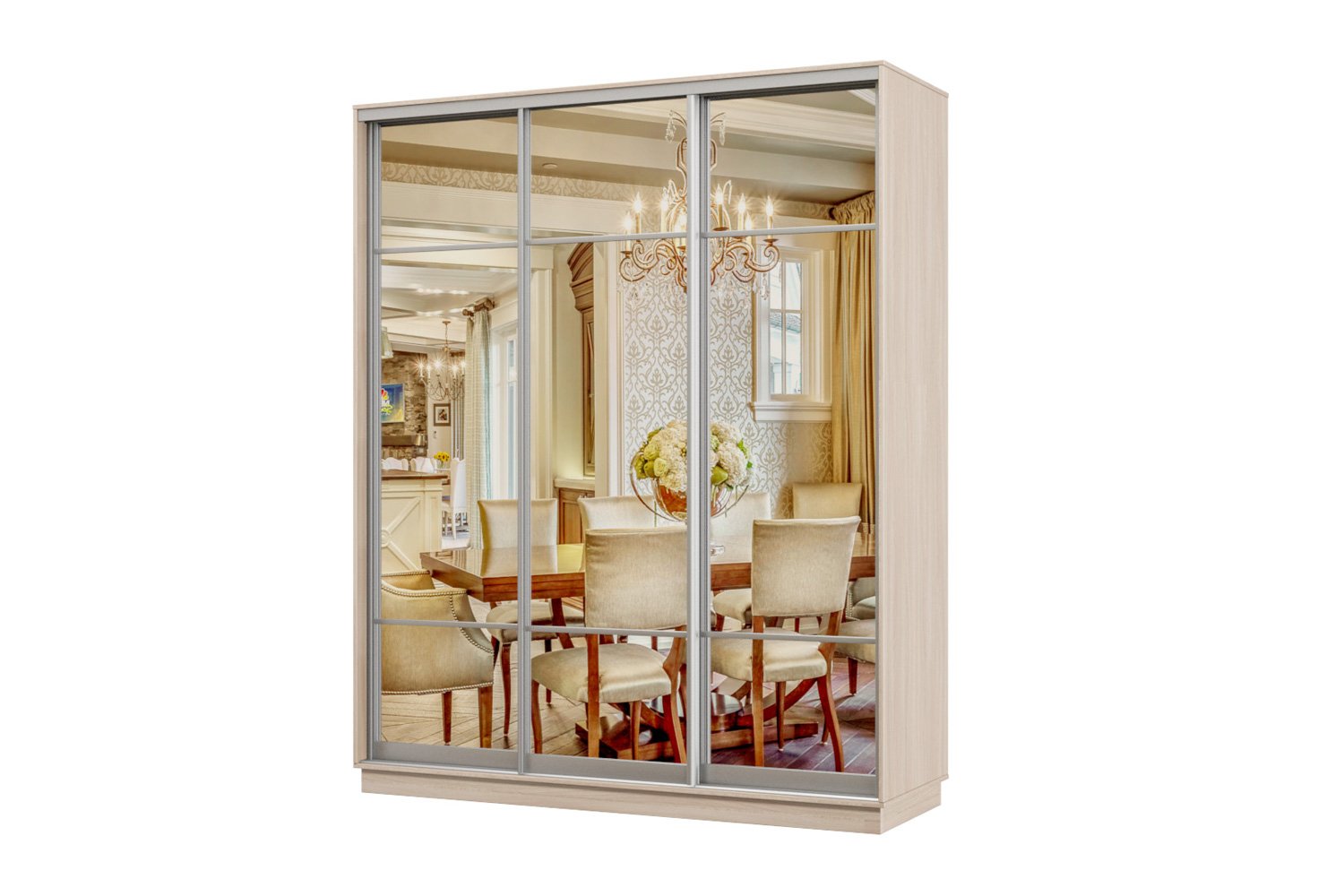 Шкаф-купе 3-дверный Практик 22