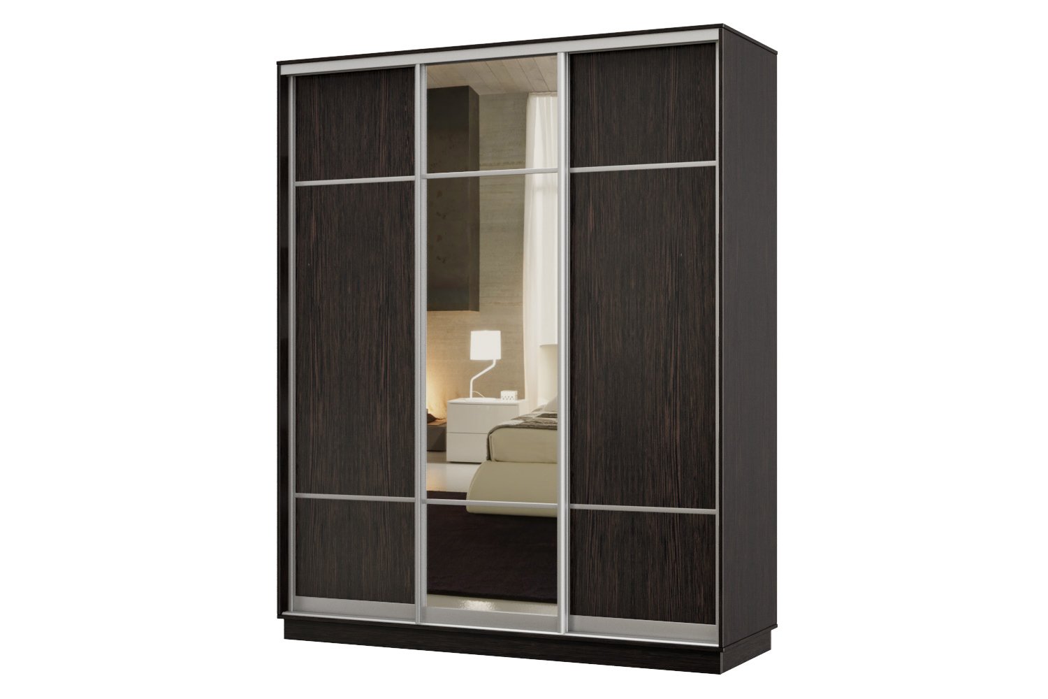 Шкаф-купе 3-дверный Практик 23