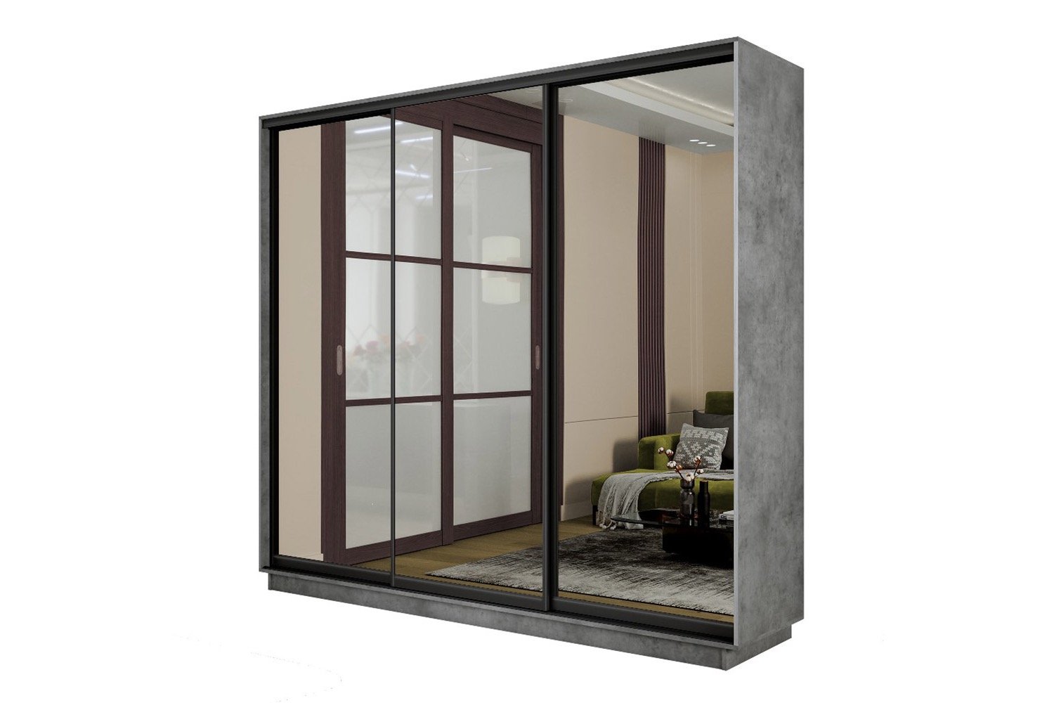 Шкаф-купе 3-дверный Slide-2