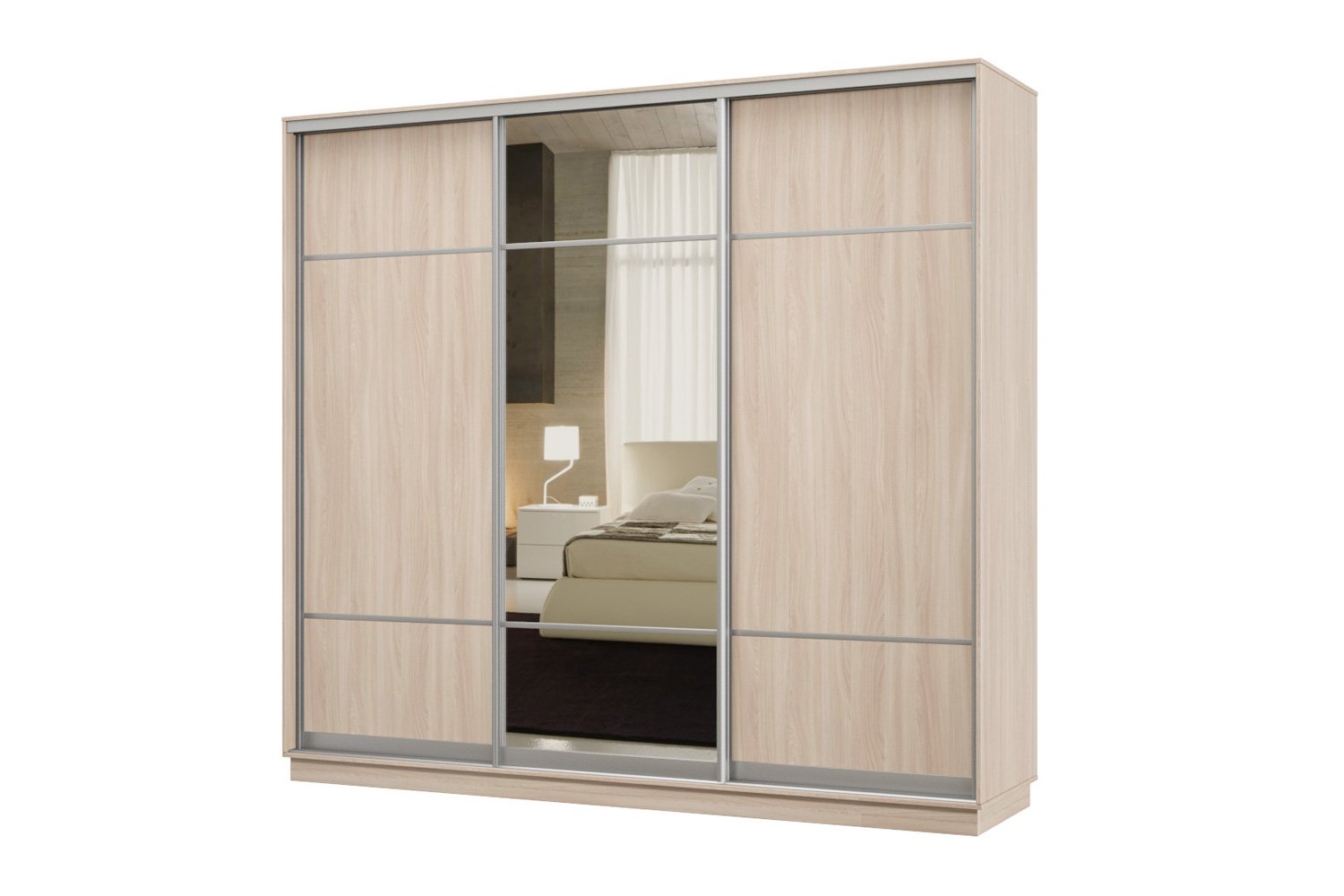 Шкаф-купе 3-дверный Практик 60