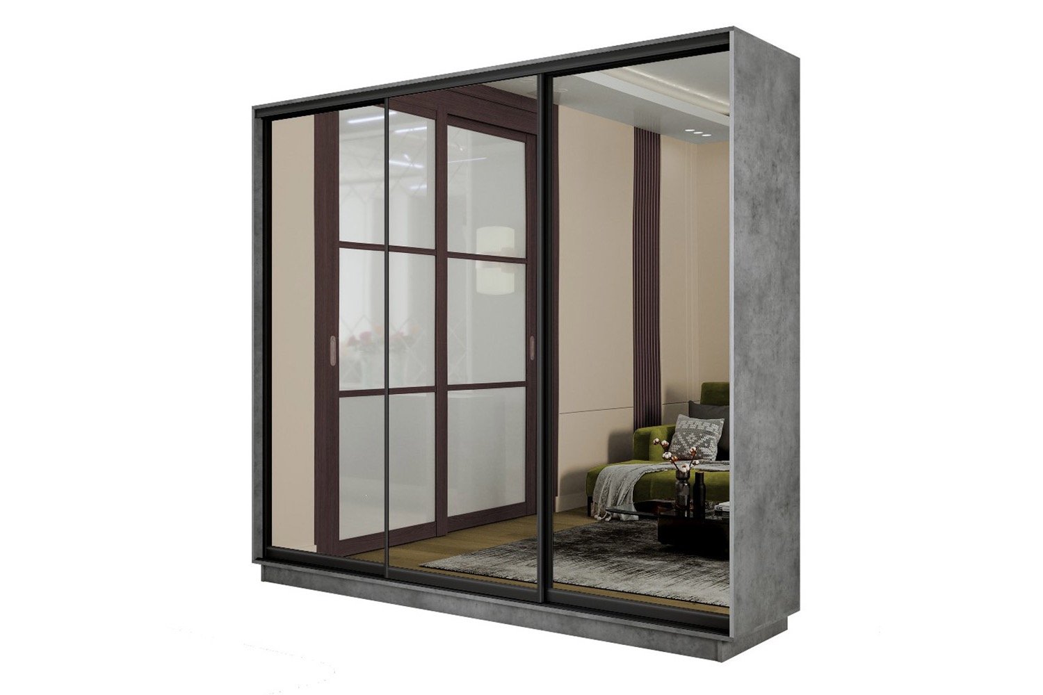 Шкаф-купе 3-дверный Slide-2