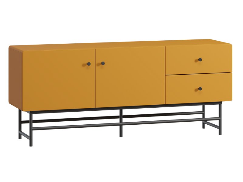 ТВ-тумба Шелби 158x67 Горчичный