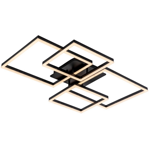 Потолочная люстра светодиодная на штанге с пультом с регулировкой цветовой температуры и яркости LED4U L11060-4 BK