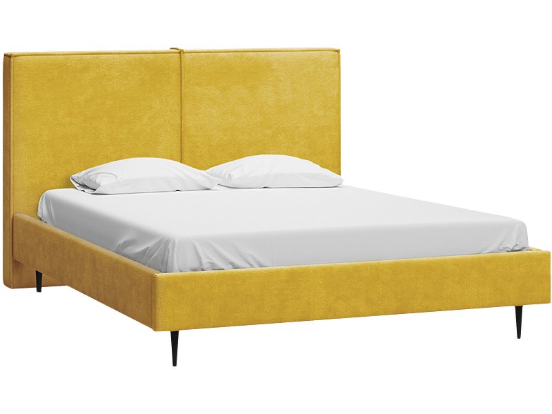 Кровать Эби 180 Велюр Желтый