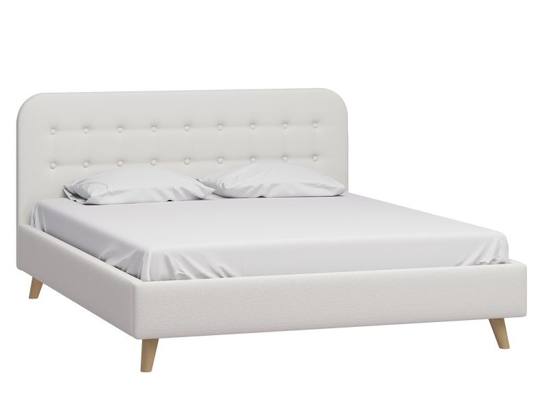 Кровать Динс 140 Букле Молочный