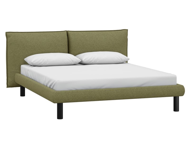 Кровать Кейт 160 Рогожка Оливковый