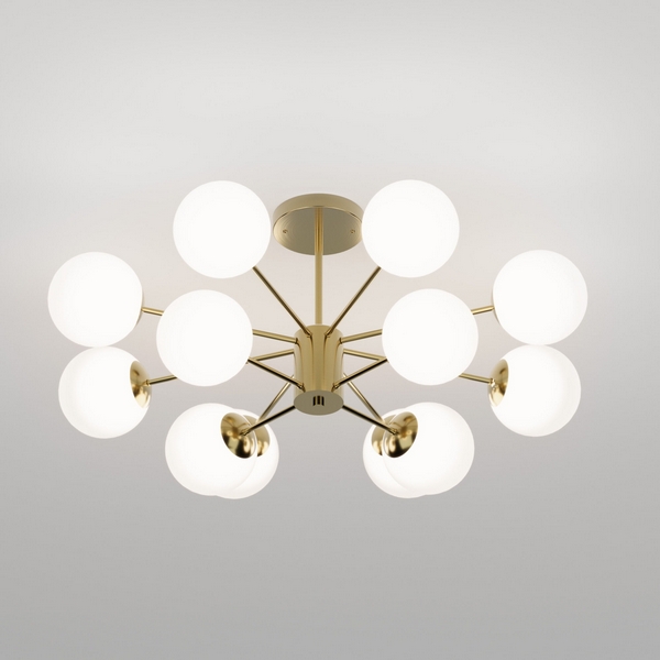 Потолочная люстра на штанге Eurosvet Adaline 502002/12 латунь