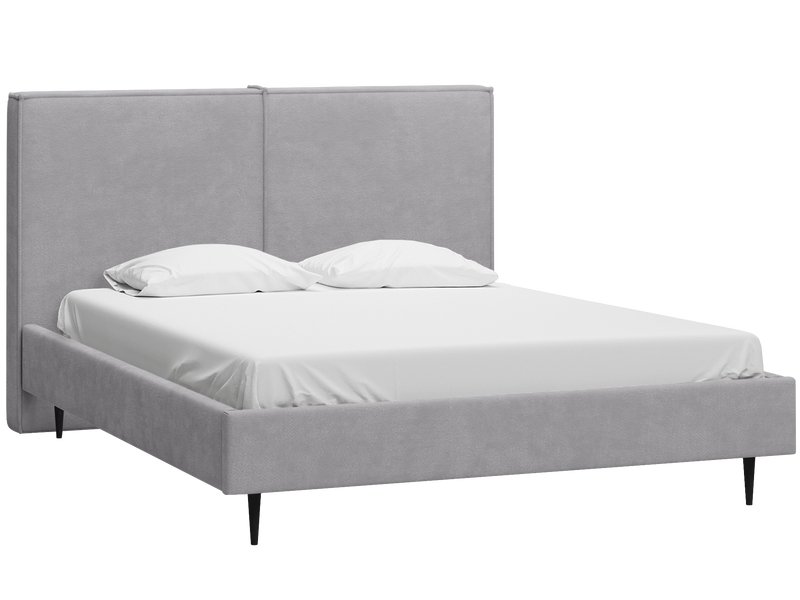Кровать Эби 180 Велюр Серый