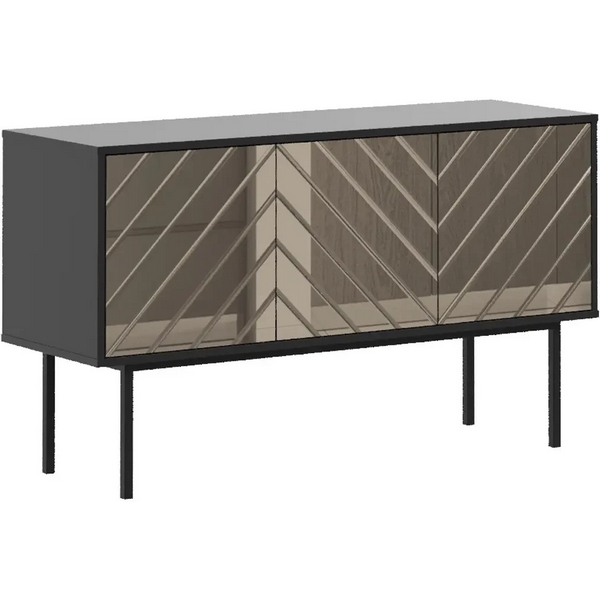 Тумба малая Boho ОГОГО (арт.578437), (ЛДСП/Черный,Бронзовый) ОГОГО Обстановочка!