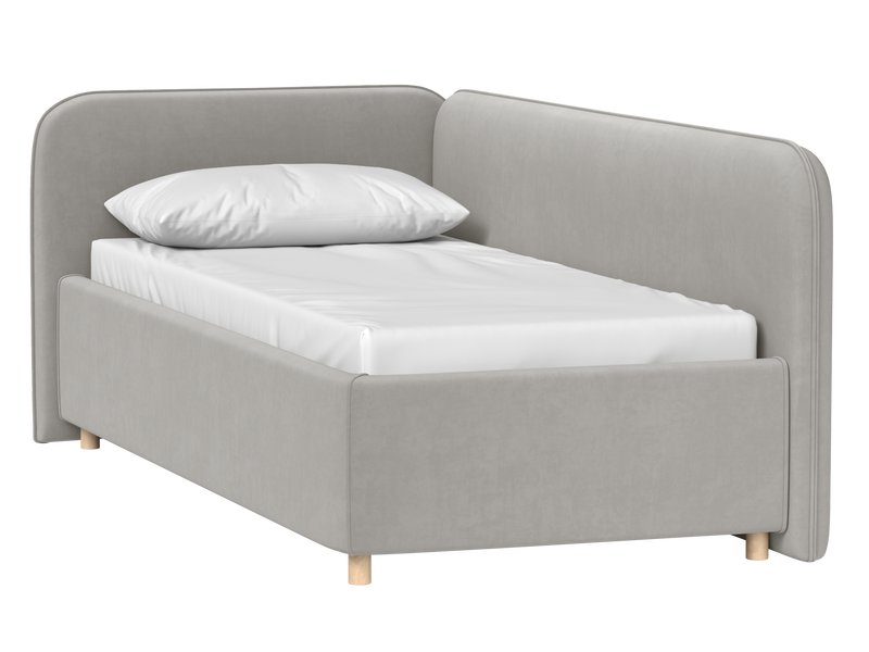 Кровать Кейла 80 Велюр Серый