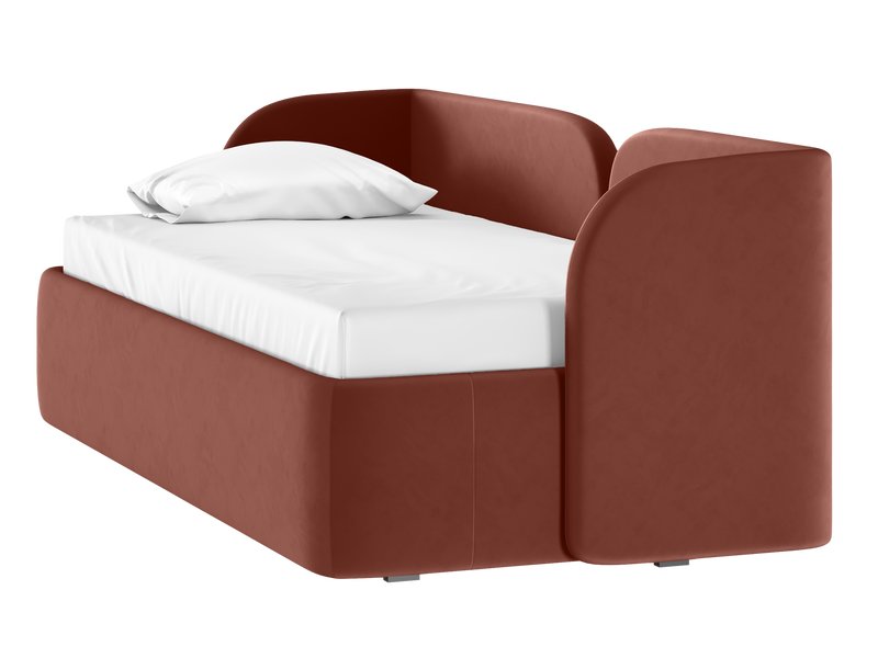 Кровать Амалия 90 Велюр Терракотовый