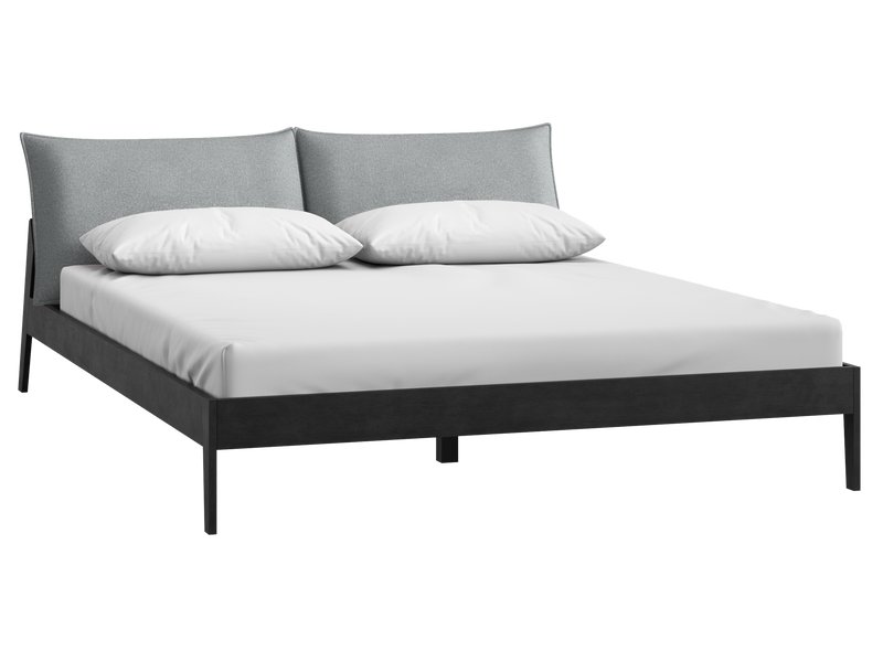 Кровать Эвелен-Графит 180 Шенилл Серый