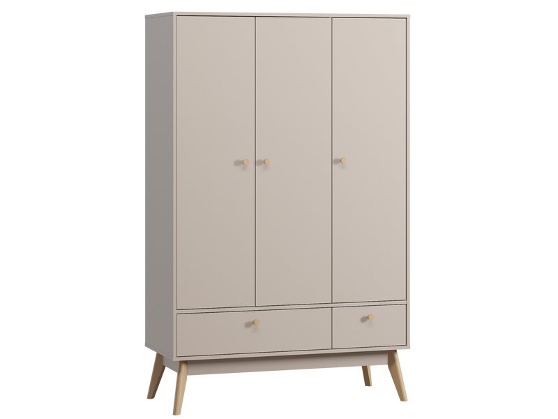 Распашной шкаф Торвалль 3-118x185 Латте