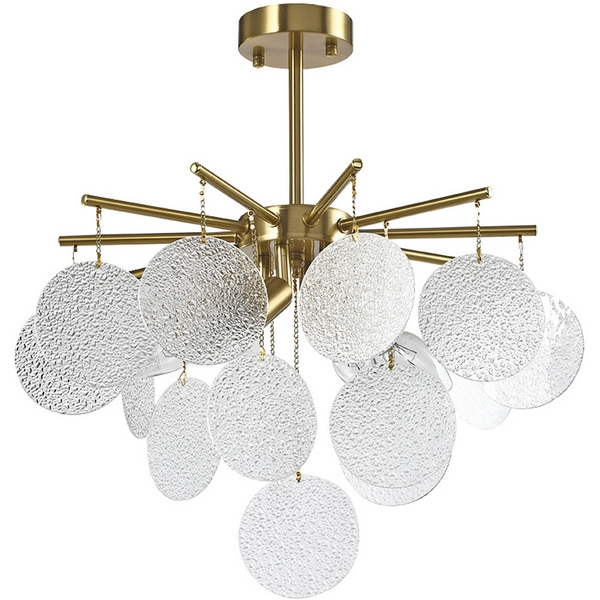 Потолочная люстра на штанге DeMarkt Бриз 111017104 с подвесками