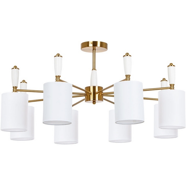 Потолочная люстра на штанге Arte Lamp Waverley A4102PL-8PB