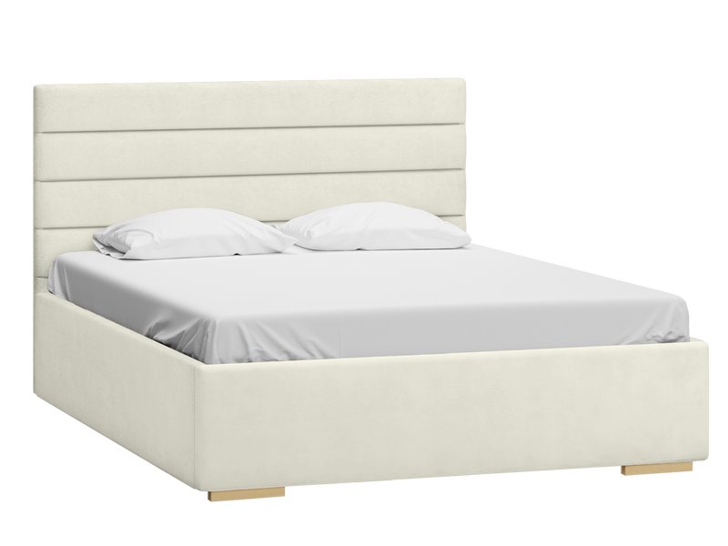 Кровать Лосон 180 Велюр Молочный