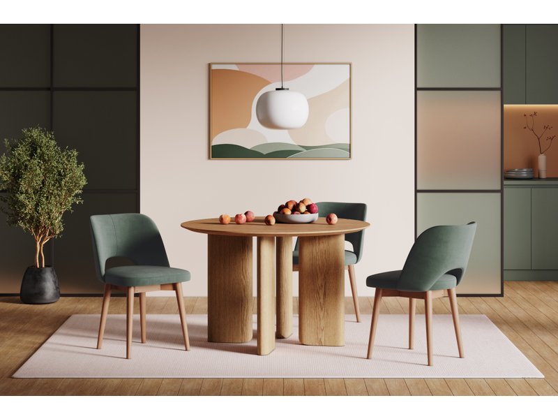 Обеденная группа Алмонт 120 Ясень натуральный