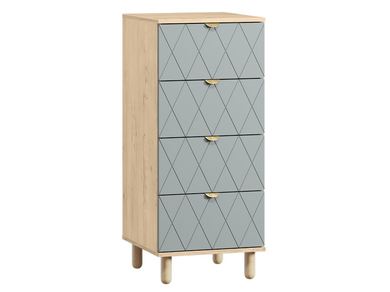 Комод Теджонс 47x108 Ромб Мятный/Дуб Ирландский