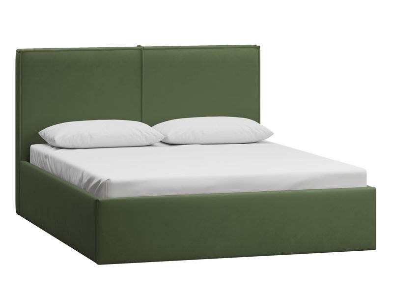 Кровать Эби-П 160 Велюр Оливковый
