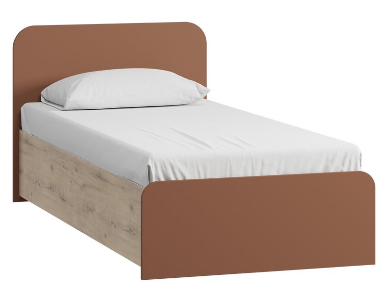 Кровать Ингрид-2 90 Терракотовый