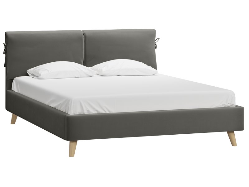 Кровать Ситено 180 Велюр Серый