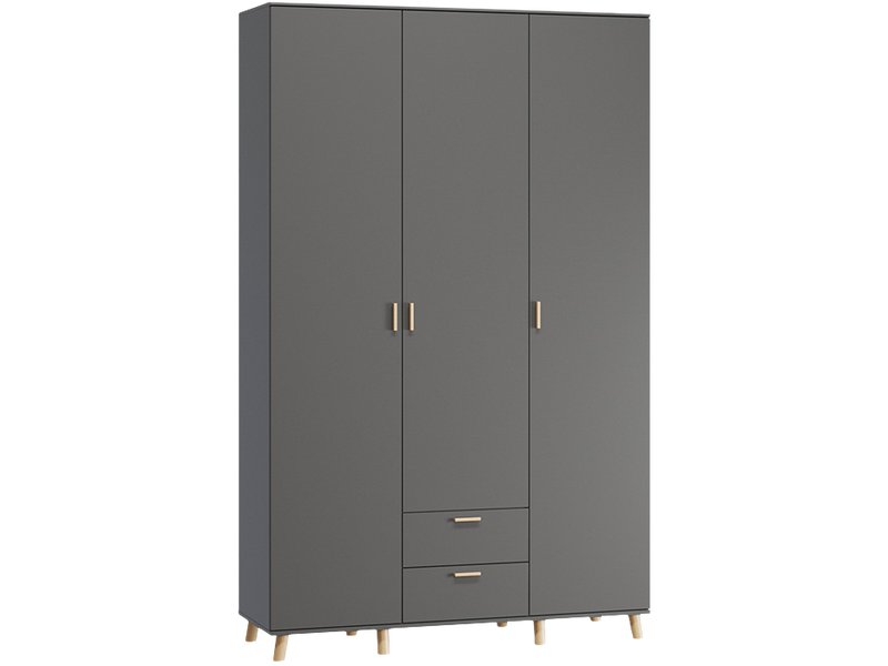 Распашной шкаф Пронто 3-150x220 Графитовый