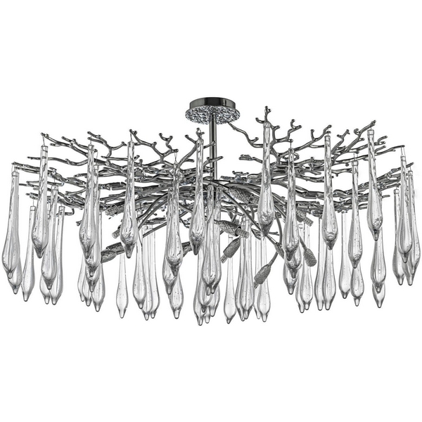 Потолочная люстра хрустальная на штанге Dio D`arte Tavenna Nickel Tavenna H 1.3.100.108 N Dio D'Arte