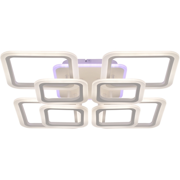 Потолочная люстра светодиодная Rivoli Iana 6202-702 155 Вт LED RGB 3000К-6000К с пультом белый