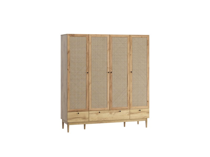 Распашной шкаф Рошаль 3-172x190 Ротанг