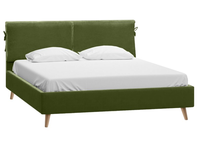 Кровать Ситено 160 Велюр Оливковый