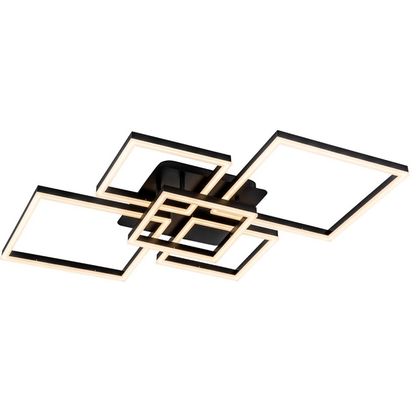 Потолочная люстра светодиодная на штанге с пультом с регулировкой цветовой температуры и яркости LED4U L11041-5 BK