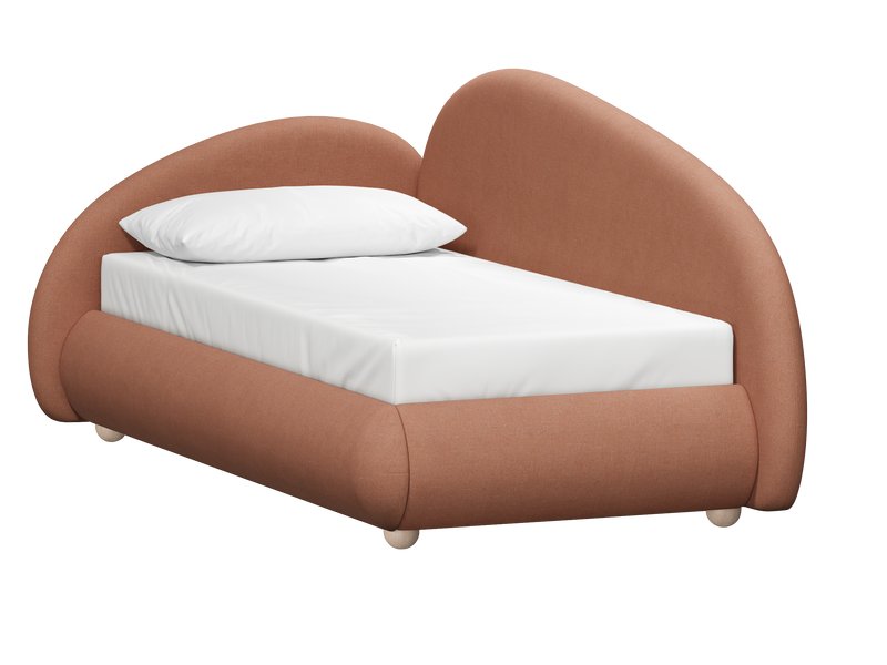 Кровать Табия 120 Шенилл Терракотовый
