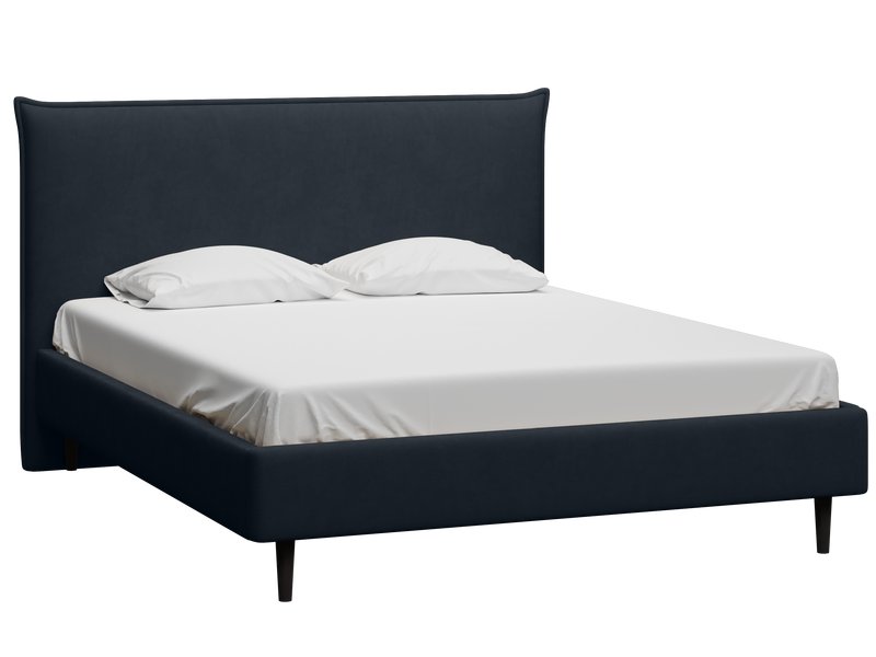 Кровать Сваут 140 Велюр Графитовый