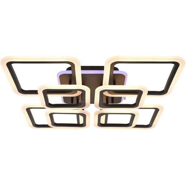 Потолочная люстра светодиодная Rivoli Lana 6202-701 155 Вт LED RGB 3000К-6000К с пультом черный