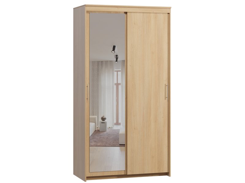 Шкаф-купе Тебар 2-120x230 Дуб Барбера 1 зеркало