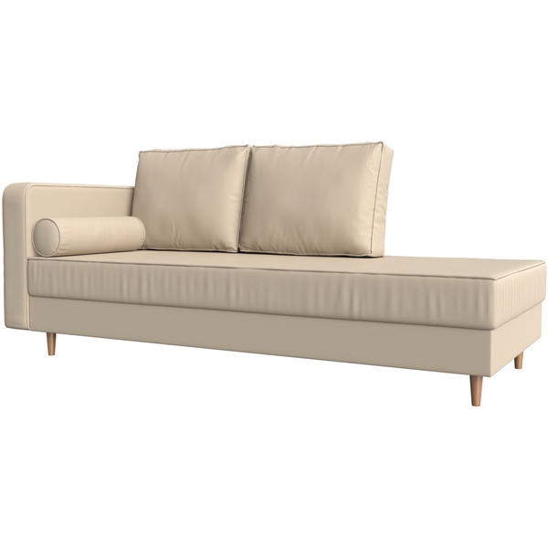 Кушетка Прайм левый (экокожа бежевая) Лига Диванов 100891L