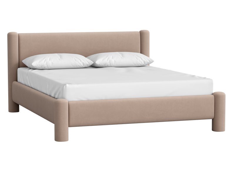 Кровать Ассоль 160 Велюр Коричневый