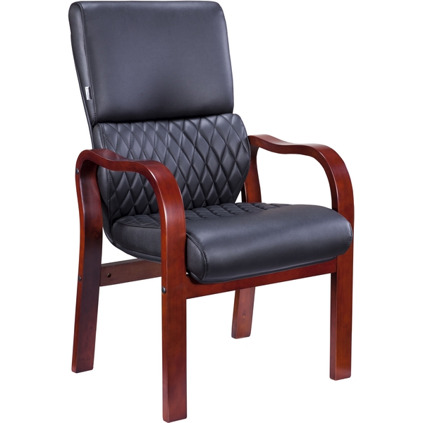 Компьютерное кресло Everprof President Wood CF Экокожа Черный