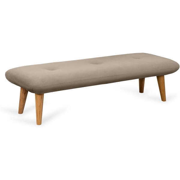 Банкетка в стиле лофт Loa ОГОГО (арт.631208), (Велюр/Светло-коричневый) ОГОГО Обстановочка!