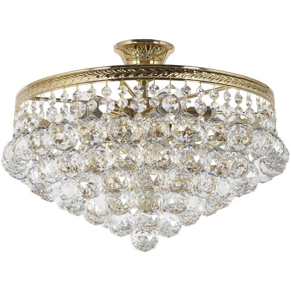 Потолочная люстра хрустальная на штанге Dio D'Arte Cremono Gold Cremono E 1.3.46.600 G