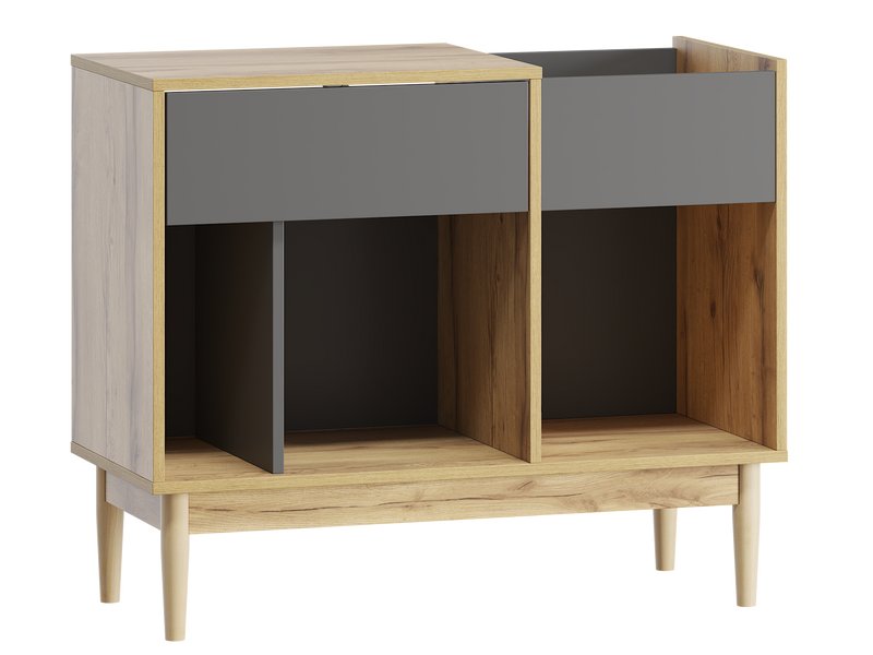 Тумба для винила Янсен 90x75 Графитовый