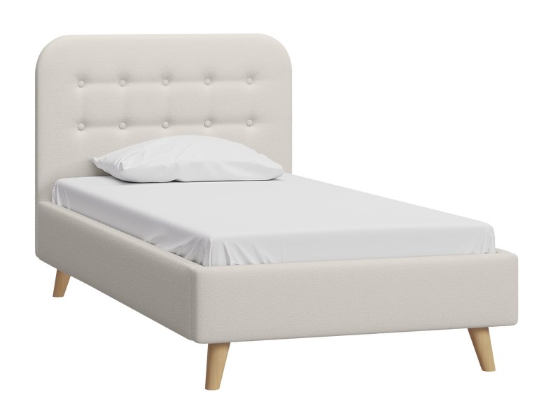 Кровать Динс 120 Букле Молочный