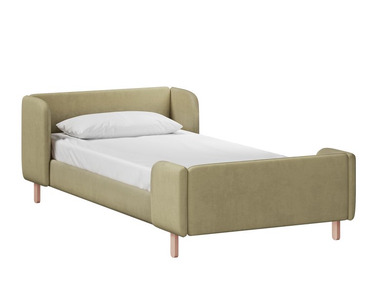 Детская кровать Анджи 90 Вельвет Оливковый