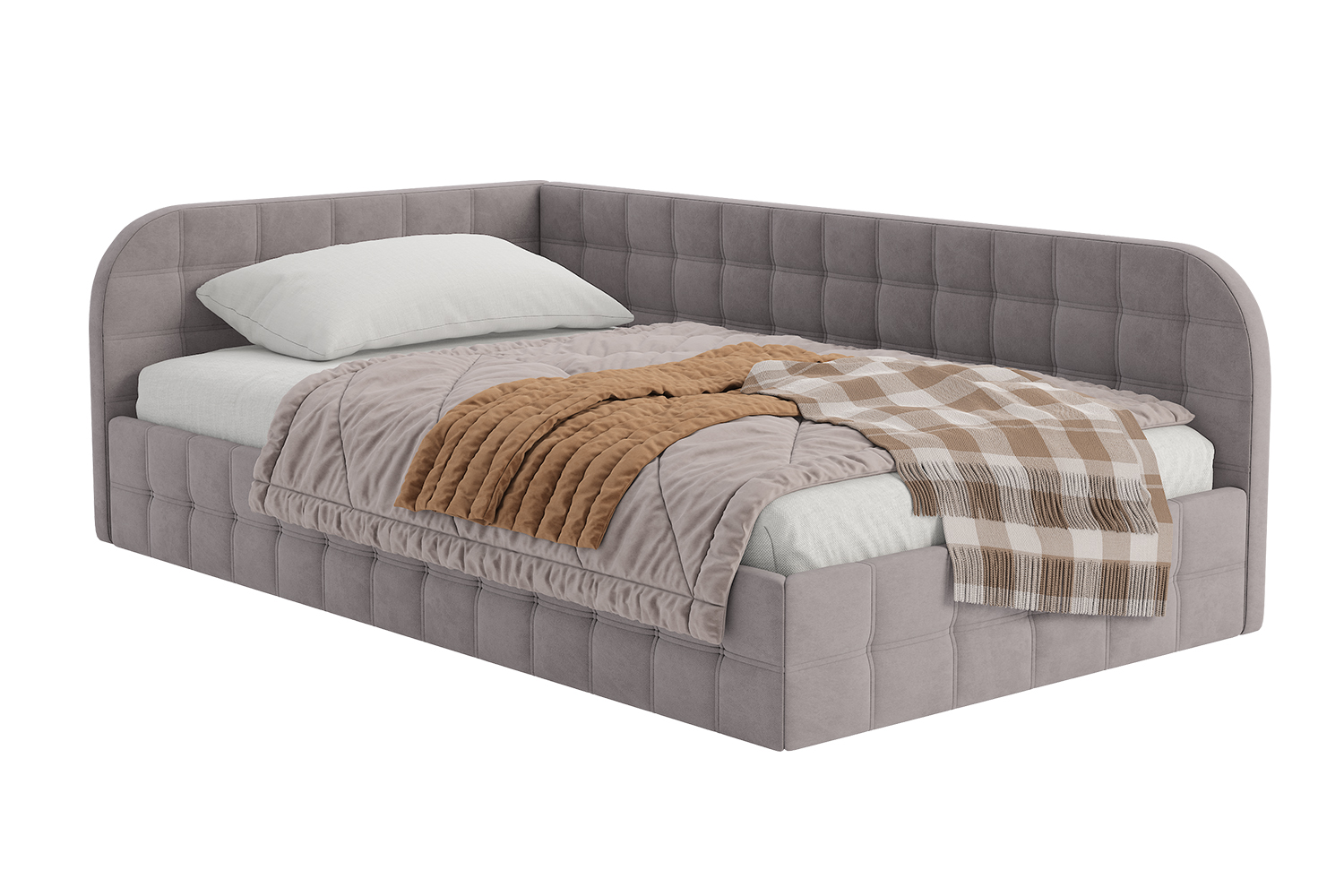 Кровать левосторонняя c подъёмным механизмом Тред